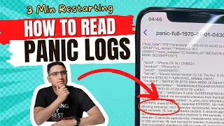 How To Solve 3 Minute Restart. Learn to Read Panic Log. iPhone Random Restart Solutions