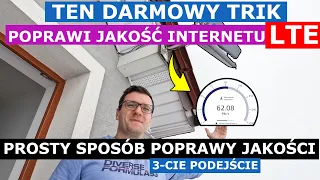 Jak na stałe i za darmo poprawić jakość internetu LTE- Lepsza jakość internetu na wsi