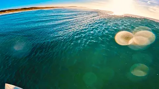 INSANELY BLUE AND CRYSTAL CLEAR WAVES (RAW POV SURF)
