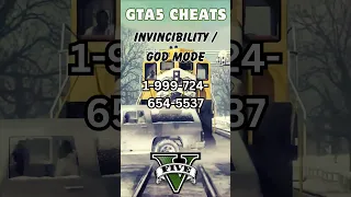 GTA5 PHONE CHEATS: GOD MODE #shorts