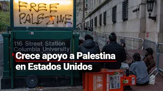 Crecen protestas (y la represión) en universidades de Estados Unidos por barbarie en Palestina