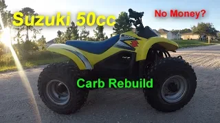 Suzuki 50cc Quad Carb Rebuild-Ride