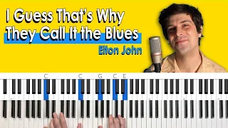 How To Play “I Guess That’s Why They Call It The Blues” [Piano Tutorial/Chords for Singing]