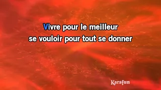 Karaoké Vivre pour le meilleur - Johnny Hallyday *