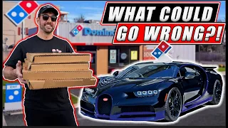 Delivering Pizzas in My Bugatti!