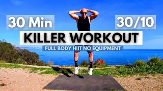 KILLER WORKOUT 30Min Full Body HIIT 🔥🔥🔥 / Tabata 30/10 / Interval Training