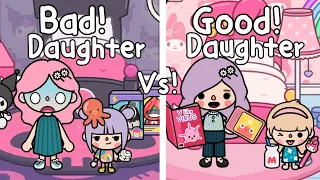 Good Daughter Vs Bad Daughter 😇🤔💕Toca Life World🌎ลูกสาวที่ดี Vs ลูกสาวที่แย่ |Toca Boca | Toca Story