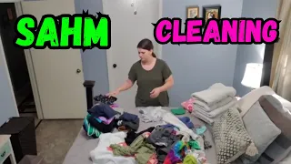 STAY AT HOME MOM AND WIFE CLEAN WITH ME | STAY AT HOME MOM CLEANING ROUTINES | SAHM CLEAN WITH ME