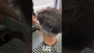 BLEND FREND is a comb that helps cut hair!! #barber #behindthechair #fade #fyp #barberlife #haircut