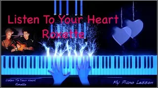 Roxette - Listen To Your Heart (Piano Tutorial by Marina Kirova from My Piano Lesson)