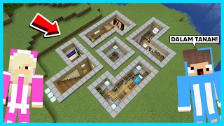 MIPAN & ZUZUZU Buat Rumah Di Dalam Tanah Yang Paling Besar! - Minecraft Survival