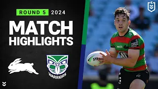 NRL 2024 | Rabbitohs v Warriors | Match Highlights