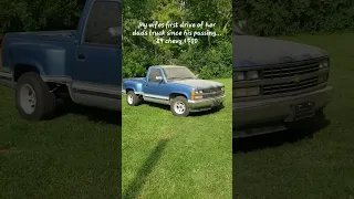 1989 chevrolet silverado 1500... wife's first drive with her dads truck #tenbears #creeksquad #chevy