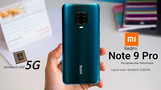 Xiaomi Redmi Note 9 Pro Max | Big Surprise🔥| 5G & 4G Varient with Mediatek dimensity 800 & SD720G