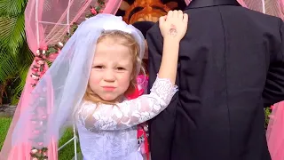 Nastya trở thành cô dâu lộng lẫy trong đám váy cưới
