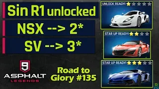 Asphalt 9 | SIN R1 unlocked, NSX 2* & Aventador 3*  | F2P RTG #135