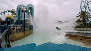 Journey to Atlantis POV, SeaWorld, San Diego in 4K (after renovation)