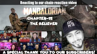 Reacting to our (chain-reaction video) The Mandalorian Chapter: 15 The Believer