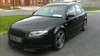 Audi a4 b6 front change to b7 with rieger kit, stuning,real tuning (part 01)