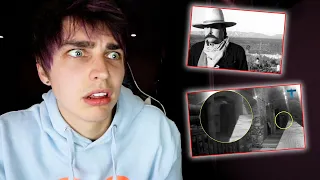 Reacting to REAL Horrifying Ghost Footage.. | Colby Brock