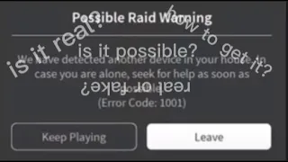 how to get roblox error code 1001 (actually works)
