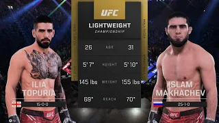 Ilia Topuria VS Islam Makachev | EA UFC 5
