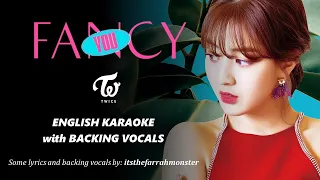 TWICE - FANCY - ENGLISH KARAOKE with BACKING VOCALS