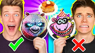TOP 10 BEST Pancake Art Challenges!! *MUST SEE* How To Make Minecraft vs Roblox Aphmau & MrBeast Art