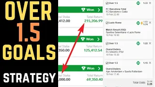 Betting Strategy that 99% Guaranteed - How you choose over 1.5 Goals