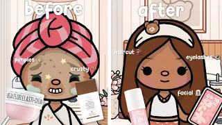 aesthetic preppy glow up in *24 hours 💇🏽‍♀️* | *with voices* | toca life world roleplay