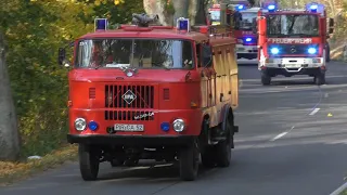 Illegales Lagerfeuer löst Waldbrand im Nationalpark Sächsische Schweiz aus - Einsatzfahrten