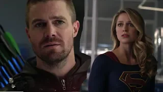 Supergirl 4x09 - Barry and Kara Run Reverse the World to Slow Down Time + Oliver Saves Them