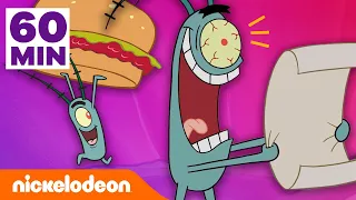 Bob l'éponge | 1 heure des meilleurs stratagèmes de Plankton ! | Nickelodeon France