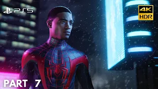 SPIDER-MAN MILES MORALES (PS5) 4K 60FPS HDR + Ray Tracing Walkthrough Gameplay Part 7 - PROWLER