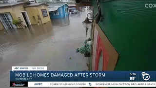 Homes at National City mobile home park damaged by flooding