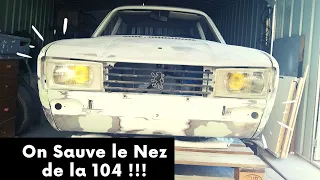 ✔ (Ep6) Refaire une carrosserie rouillée, reprise de la face avant ! Restauration PEUGEOT 104.