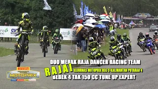 Duo Rider Merak Raja Dancer Rajai Kejurnas Motoprix Kalimantan Bebek 4T 150CC TuneUP Expert (Race 2)