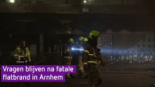 Vragen blijven na fatale flatbrand in Arnhem