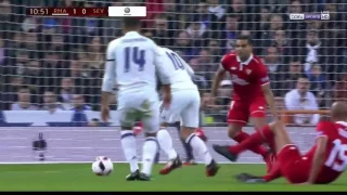 Real Madrid vs Sevilla 04/01/2017 full match (1st half) Copa del Rey