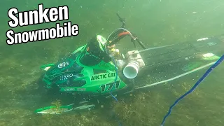 Recovering Snowmobile from Bottom of Lake