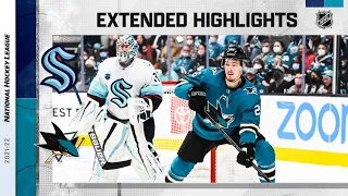 Seattle Kraken vs San Jose Sharks Feb 27, 2022 HIGHLIGHTS