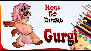 How to Draw Gurgi from The Black Cauldron | Easy drawing tutorials