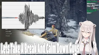 Earthquake Happens While Botan Is Streaming Hololive Elden Ring【ENG SUB】