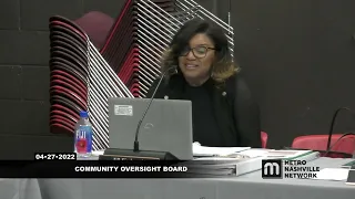 04/27/22 Metro Community Oversight Board