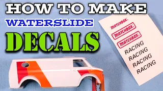 MODEL CAR PAINTING TIPS - Making Water-Slide Decals with an Inkjet