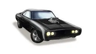 How to draw a 1970 Dodge Charger from The Fast and the Furious