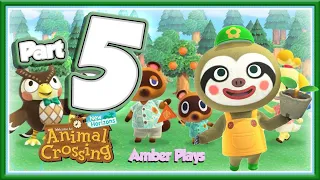 Amber Plays Animal Crossing  Part 5 - Planting some Flowers Around the Town