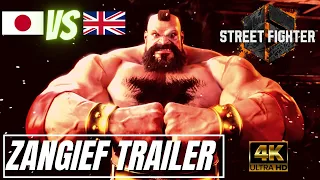 [4K] STREET FIGHTER 6 - OFFICIAL ZANGIEF TRAILER (JP vs ENG)