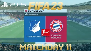 FIFA 23 Hoffenheim vs Bayern Munich | Bundesliga 2022/23 | PS5 Full Match