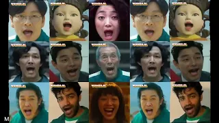 SQUID GAME 🦑🎹🤣 All squid game actors sing Squid game song #deepfake #squidgame